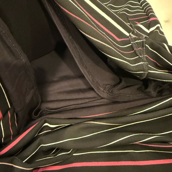 White House Black Market Maxi Dress Size XS Black Striped Tie Back NWT - Picture 6 of 13